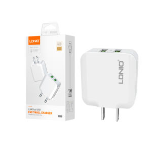 CARGADOR LDNIO A2201 12W 2P USB + cab  USB-IPH