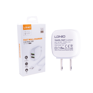 CARGADOR LDNIO A2218 12W 2P USB + cab  USB-TC