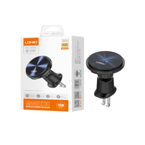 SOPORTE VEH LDNIO MA23 MAGSAFE 15W BLACK  +.