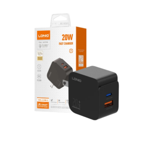CARGADOR LDNIO Q1 20W 2P PD + USB + cab USB-IPH BLACK