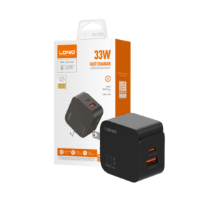 CARGADOR LDNIO Q2 33W 2P PD + USB + cab USB-TC BLACK +.